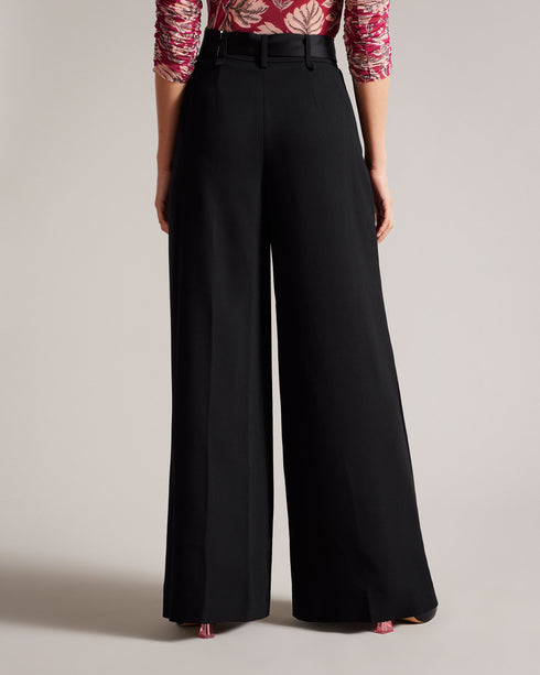 ELIZIIE-Trousers-Wide Leg Trouser With Pleat Detail- Ted Baker Romania